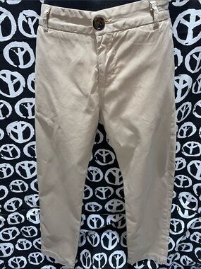 Current/Elliott Beige Chino Pants - Classic Neutral Khaki Sz 24 (32Waist)